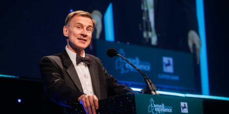 Chancellor Jeremy Hunt hails the best of British business at Lloyds Bank British Business Excellence Awards