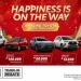 Happiness is on the way this December for Toyota customers