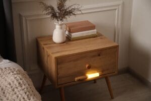 Enhancing Bedroom Interiors with a Modern Floating Bedside Table