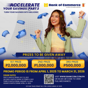 Turn your savings into millions through BankCom’s Accelerate Your Savings promo
