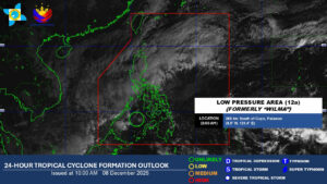 Wilma now a low-pressure area, to drench Palawan, Western Visayas 